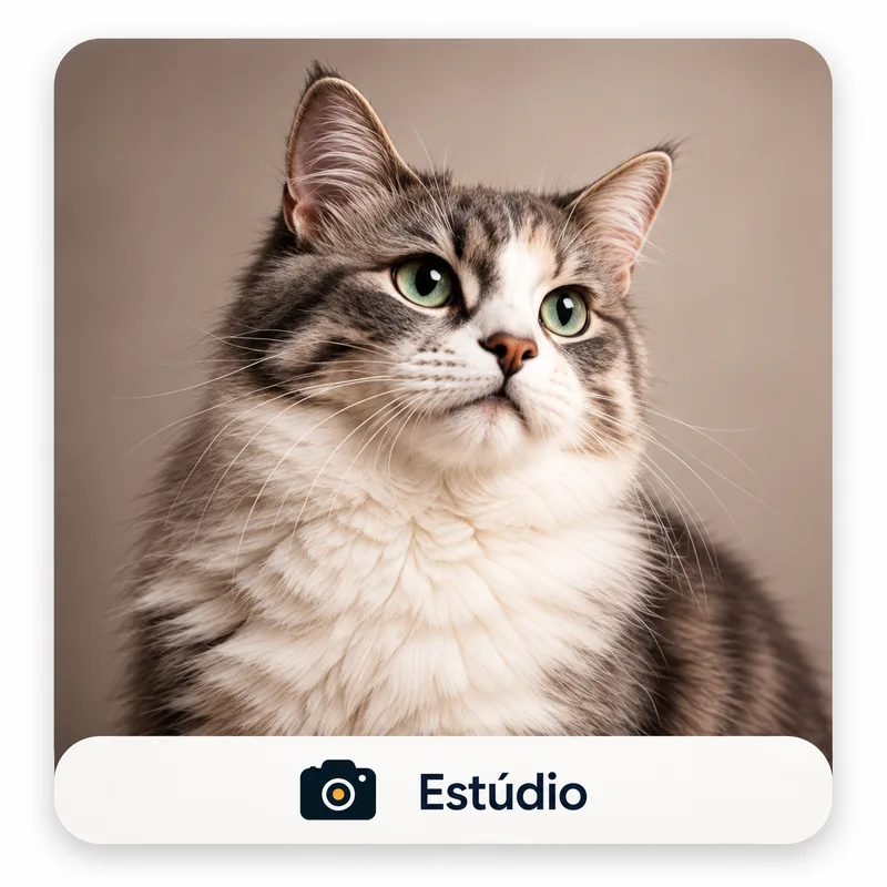 Exemplo de ensaio de pet em estúdio